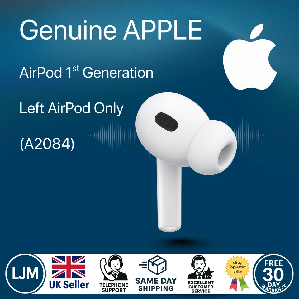 Genuine Apple AirPods Pro 1st Gen Left A2084 – Tested Replacement Earbud - Image 1 of 1