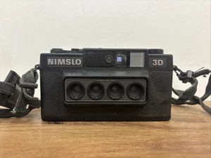 NIMSLO 3D Quadra Lens 35mm Black Compact Film Camera Japan Untested - Picture 1 of 7
