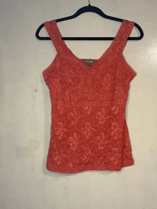 Roz & Ali y2k Spitze Babydoll Oberteil Gr. M orange Fee flirty - Bild 1 von 8