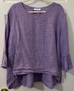 Bryn Walker Fran Shirt Lavendel Damen Tunika Oberteil 3X - Bild 1 von 5