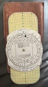 Vintage Aerial Dead Reckoning Computer E-6B US Army Air Corp Whiz Wheel P Dalton - Picture 1 of 7