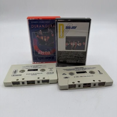 1980s Lot Of 2 Duran Duran Cassette Tapes: Arena & Self Titled Foto 1 de 3
