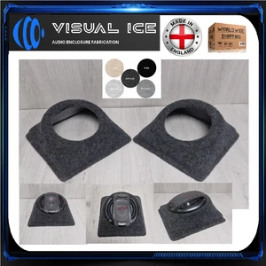 PAIR - Upto 5.25 Speaker pod tweeter car audio sound upgrade sub box mount - Imagen 1 de 23