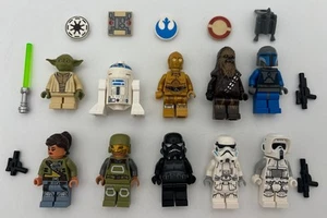 Lego Star Wars Minifigures Lot Yoda Scout Death Trooper mandalorian And More - Picture 1 of 3