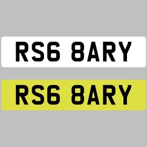 Privates geschätztes Nummernschild - RS6 8ary - Audi RS RS6 Bary - Bild 1 von 1