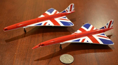 LOTE 2 AVIONES DIECAST CORGI BRITISH AIRWAYS CONCORDE 650 UNION JACK LEER DESCRIPCIÓN Foto 1 de 4