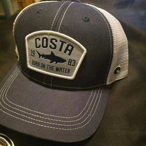 Costa 1983 Born on The Water Snapback Trucker Hat Blue OS Adjustable Mesh Back - Picture 1 of 1