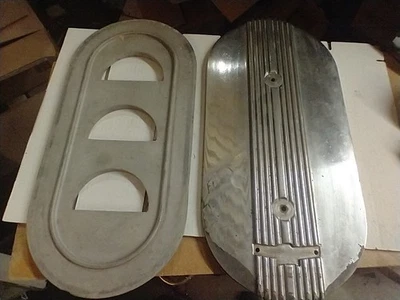 VINTAGE FORD TRI-POWER AIR CLEANER ASSEMBLY ALUMINUM THUNDERBIRD - Image 1 of 4