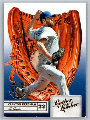 2019 Panini Leather & Lumber #37 Clayton Kershaw Embossed Gold Proof - Image 1 of 2