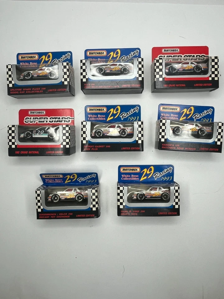 MATCHBOX SUPERSTARS LOT OF 7 NASCAR 1/64 SCALE RACE CARS NEW MOC - Image 1 of 4