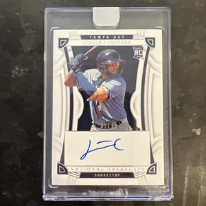 2023 Panini National Treasures - Rookie Signatures Junior Caminero #PS-JC /99 - Bild 1 von 3