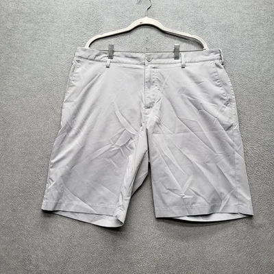 Adidas Men Shorts 38 Gray Logo Embroidery Chino Golf Classic 10" Inseam - Image 1 of 4