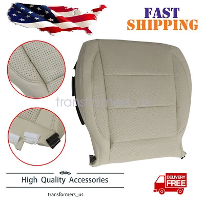 For 2006-2010 Volkswagen Jetta Driver Bottom Perforated Leather Seat Cover Tan - Image 1 of 4