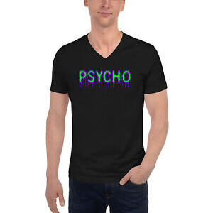 Psycho Mental Personality Unisex Short Sleeve V-Neck T-Shirt