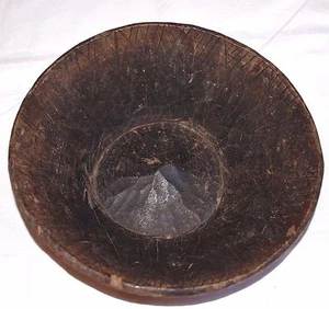 Antiguo tazón de madera africano Gurage People etíope Gurage People Etiopía, África - Imagen 1 de 6