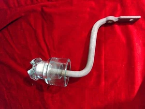 Vintage Glass Electrical Insulator On Original Bracket - Picture 1 of 5