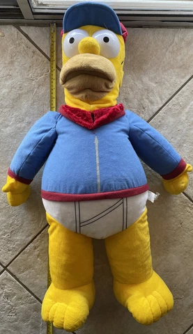 RARE 30" Original Homer Simpson Mr. Plow Plush Doll 20th Century Fox VG Cover
