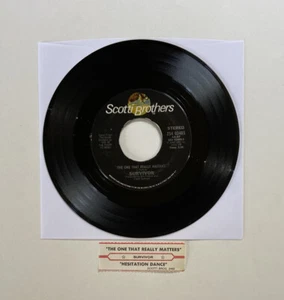 Survivor - The One That Really Matters / Hesitation 7" 45 Vinyl Jukebox Strip - Picture 1 of 4