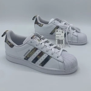 SIZE 6 | MENS | BRAND NEW adidas Superstar | GV9698 | White & Camo - Picture 1 of 6