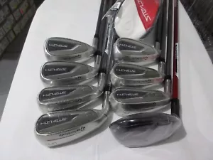 Lefty TaylorMade 2023 Stealth HD Iron Set - 4H, 5-PW, AW - Stiff Graphite - NEW - Picture 1 of 3