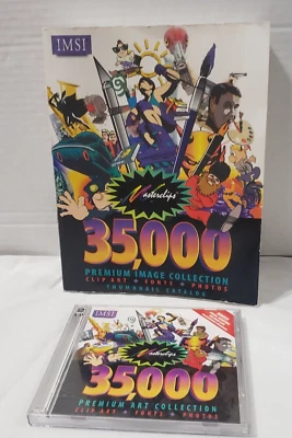 PC Masterclips 35000 Premium Image Collection Software- 2 CDs +CATALOG 1996 - Image 1 of 4