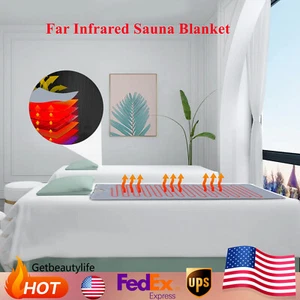 Far Infrared Sauna Heating Blanket Body Shape Detox Slimming Machine Weight Loss - Picture 1 of 19