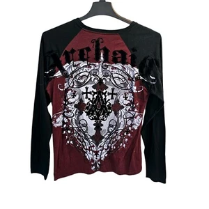 Archaic Acle by Affliction Men's Medium T-Shirt Biker Y2K - Picture 1 of 6