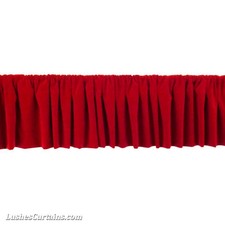Fenster Behandlung Kirsche Rot Stab Taschen Vorhang Topper Samt Valance Panel