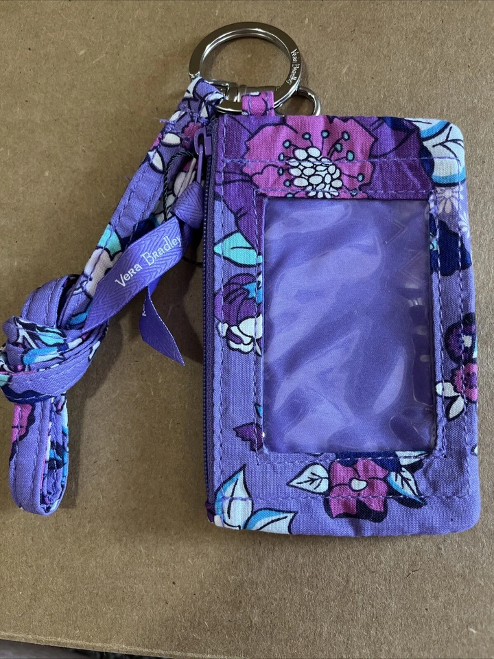 Nuevo Vera Bradley Jardín Encantado Cremallera Identificación y Cordón Foto 1 de 1