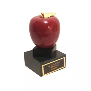APPLE TROPHY APPLE AWARD APPLE FOR THE TEACHER #2 - Picture 1 of 5