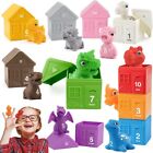 10Pcs Dinosaur Finger Puppets 1-10 Numbers For Children Montessori Learning Toys