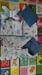 Juego de 6 piezas de terciopelo azul bebé Jukki - Imagen 1 de 3