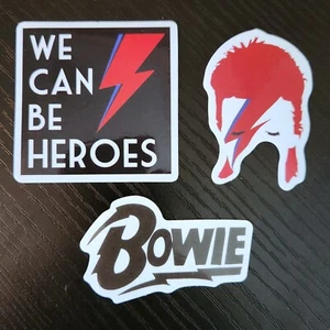 David Bowie / Ziggy Stardust / We Can Be Heroes Stickers Decals (You Choose) - Picture 1 of 4