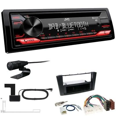 JVC KD-DB622BT DAB inkl Antenne Bluetooth Einbauset für Toyota Avensis 2003-2009 - Bild 1 von 4