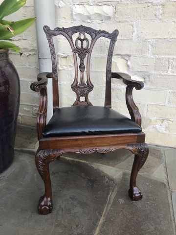 Rare Miniature Salesman's Sample/Child’s Chippendale Chair Cover