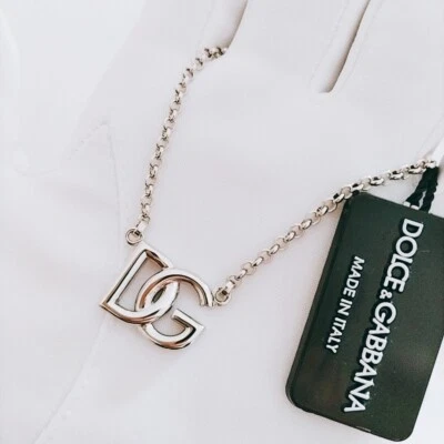 OFFERTA Collana catena Dolce & Gabbana logo DG WNN5W3W111187655 taglia M donn... - Immagine 1 di 4