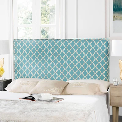 Home Collection Sydney Blue/White Queen Size Headboard - Image 1 of 3