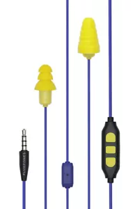 Plugfones Guardian Plus Ohrstöpsel, Kopfhörer, blau/gelb - Bild 1 von 7