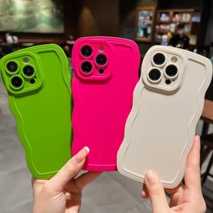 Funda protectora de onda suave a prueba de golpes para iPhone 16 15 14 13 Pro Max 11 12 XR 8 cubierta - Imagen 1 de 13