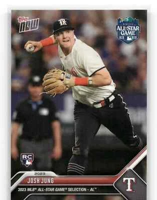 ⭐️ JOSH JUNG Rookie All Star Game 2023 Topps Now #ASG-JJ Texas Rangers RC 📈🔥 - Image 1 of 2