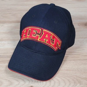 Miami Heat American Needle Hat Cap Black Red Yellow Strapback NBA Big Logo - Picture 1 of 10
