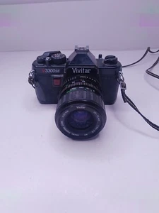 Vivitar V3300SE analoge Spiegelreflexkamera 35 mm, mit 52 mm Vivitar 35-70 1:3.5-4.8 Macro Objektiv - Bild 1 von 7