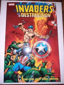 MARVEL INVADERS EVE OF DESTRUCTION TPB 2010 1ST PRINT SIGNED ROGER STERN EBP 1/1 - Picture 1 of 3