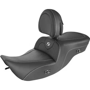 Saddlemen Heated Roadsofa™ Seat - Carbon Fiber with Backrest 897-06-185BRHC - Picture 1 of 1