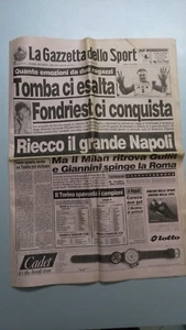 LA GAZZETTA DELLO SPORT lunedì 21 marzo 1988 anno 92 #65 Alberto Tomba Fondriest - Foto 1 di 1