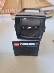 GAF Pana-Vue 2 Lighted 2 x 2 Slide Viewer Vintage 35mm New With Box - Picture 1 of 6