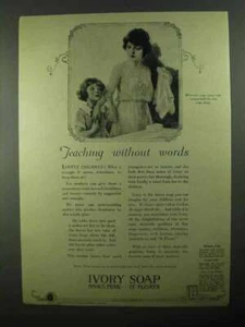 1922 Ivory Soap Ad - Teaching Without Words - Picture 1 of 1