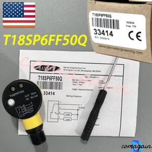 NUOVO PER BANNER ENGINEERING T18SP6FF50Q SENSORE 33414 10-30VDC - Foto 1 di 9