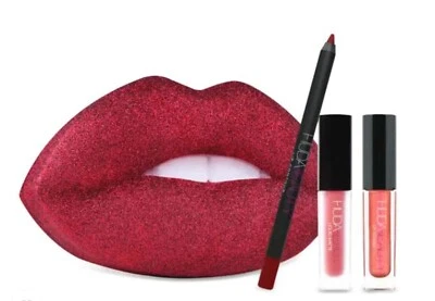 Huda Beauty – Contour & Strobe Lip Set – Cheerleader & Saucey - Image 1 of 4