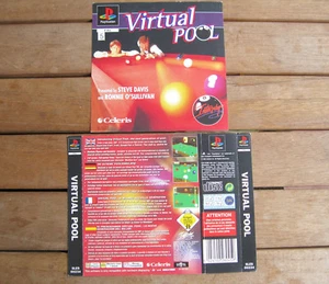 VIRTUAL POOL (1996) PLAYSTATION 1 COVER ORIGINALE, NO DISCO - Picture 1 of 3